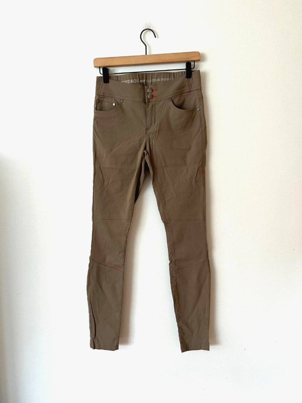 Toad & Co Flextime Skinny Pants Tan Women's Size 4